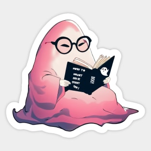 How to haunt pink ghost Sticker